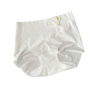 Culotte Femme sans Couture en Soie Glacée Unie À Entrejambe Coton Respirant, Mince Séchage Rapide Taille Mi-Haute, Yoga Brève, Confortable, Culotte