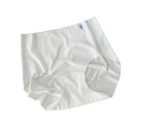 Culotte Femme sans Couture en Soie Glacée Unie À Entrejambe Coton Respirant, Mince Séchage Rapide Taille Mi-Haute, Yoga Brève, Confortable, Culotte