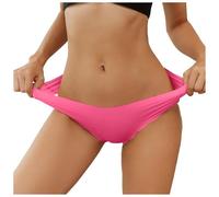 Culotte Femme sans Couture - Lot de 6 Strings Taille Haute Femme Culottes Confortables et Sensuelles en Microfibre Douce sous Les Vêtements