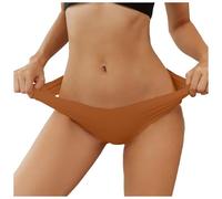 Culotte Femme sans Couture - Lot de 6 Strings Taille Haute Femme Culottes Confortables et Sensuelles en Microfibre Douce sous Les Vêtements