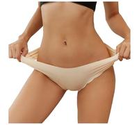 Culotte Femme sans Couture - Lot de 6 Strings Taille Haute Femme Culottes Confortables et Sensuelles en Microfibre Douce sous Les Vêtements