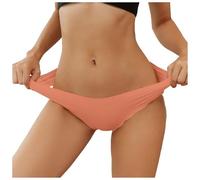 Culotte Femme sans Couture - Lot de 6 Strings Taille Haute Femme Culottes Confortables et Sensuelles en Microfibre Douce sous Les Vêtements