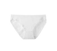 Culotte Femme Sexy, Slip de Sport Confortables, Fente Haute, Taille Moyenne, Couleur Unie, Grande Taille, Couvrant Les Hanches, Jambes épaisses (White, S)