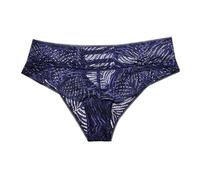 Culotte Femme Sexy Strass Bout à Bout T Pantalon Sexy Bord en Dentelle désir sans Couture Coton Entrejambe sous-vêtements(Blue,M)