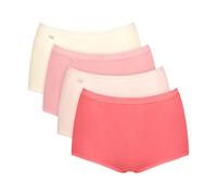 Sloggi Women's Basic+ Maxi C4P Lot de 4 Slips pour Femme, Combinaison Rouge foncé, 48