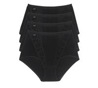 Sloggi Culotte Femme Chic Maxi – Pack de 4 – Noir – Taille 46 (EU)