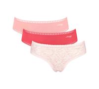 Sloggi Lot de 3 Slips GO Crush Hipster C3P pour Femme, Combinaison Rouge, Taille XXL