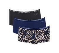 Sloggi Short Go Crush C3P Femme Bleu - Combinaison Foncée Taille M