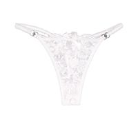 Culotte Femme Sous-vêtements Panties Europe Amérique Sous-vêtements Dentelle Tanga Grande Taille Sous-vêtements, Blanc., S