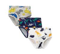Culotte Fille 8 Ans - Slips pour Garçons Cartoon Dinosaur Medium Briefs Shorts pour Bébés Garçons pour Enfants 3Pc (White 150)