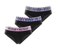 Culotte Fille Coton, Culottes et Slips Enfant, Fleurs, Confortable et Stretch (Lot de 3), Noir Taille 10 ans/12 Ans