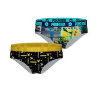 Culotte Fille Pikachu, sous-vêtement Enfant Doux & Confortable (Lot de 2) 10 ans/12 Ans