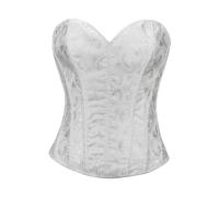 Culotte gainante avec jambes pour femme - Bustier gainant - Lingerie en dentelle - Taille push-up - Perte de poids rapide - Extrême pour le ventre et les cuisses, Blanc., XS