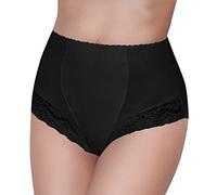 Culotte Gainante Femme Sculptante Taille Haute Femme sous-Vêtements Gainant Minceur Gaine Panty Bas Shorty Invisible sans Couture Souple Ventre Plat Extensible Matière Grande Taille (XL, Noir)