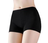 culotte gainante femme ventre plat invisible,boxer shorty femme coton taille haute grande taille,panty gainant invisible cuisse amincissante,culotte sport running respirant Doux (Black, XXL)