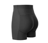 Culotte Gainante Femme Ventre Plat Shorty Gainant Sculptantes Sexy sans Couture avec Rembourrage Fessier Effet Push-Up Hanches Galbées pour sous-Vêtements Ou Tenues Moulantes (Noir,M)