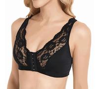 Culotte gainante pour femme - Soutien-gorge push-up pour femme - Fermeture en dentelle à l'avant - Sans armatures - Grande taille - Sous-vêtements sans armatures - Couverture complète - Soutien-gorge