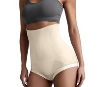 Culotte gainante pour femme - Taille haute - Contrôle du ventre - Sous-vêtements gainants - Legging gainant - Fort - Sans coutures - Culotte gainante - Cuisse - Jambes, Beige 4., 3XL