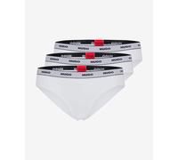 Culotte HUGO Stripe Logo blanc gris noir (3 unités) - S