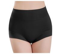 Culotte Invisible Femme sans Couture Lisses Slip Coton Taille Haute Gainante Couverture complète Ultra Confort Culottes Amincissante Ventre Plat et Push up Fesse Boxer Respirant