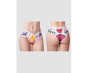 Culotte Invisible Love Old School Blanche