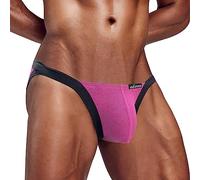 Culotte japonaise taille basse respirant coton triangle short haut fourchette sous-vêtements pour hommes, Rose, XL
