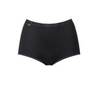Sloggi Culotte Femme Basic+ Maxi taille basse – Lot de 3 – Taille 60 Noir Coton doux et respirant