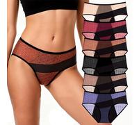 Culotte Menstruelle Absorbante, Sous-vêtement de Protection Périodique avec Couche Imperméable, Taille Haute Élastique Confortable, 6 Pièces (FR/ES, Alpha/lettres, L, Taille normale, Taille normale)