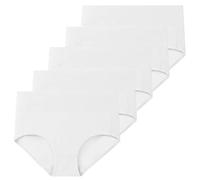 Culotte Menstruelle en Coton Anti-Fuite pour Adolescentes Culotte Post-Partum Culotte Douce pour Règles Sous-Vêtements Confortables pour Flux Abondant Slips Extensibles Lot de 5 Blanc L