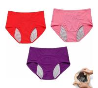 Culotte Menstruelle Flux Tres Abondant Taille Haute Culotte de Regle Hygiénique Absorbante Lot de3,Culotte Menstruelle Absorbante,Culotte Anti Fuite urinaire Femme Lavable,Culotte Fuite urinaire Femme
