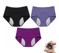 Culotte Menstruelle Flux Tres Abondant Taille Haute Culotte de Regle Hygiénique Absorbante Lot de3,Culotte Menstruelle Absorbante,Culotte Anti Fuite urinaire Femme Lavable,Culotte Fuite urinaire Femme