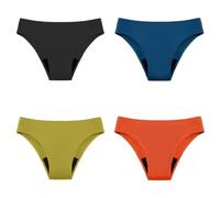 Culotte Menstruelle Maillot De Bain Taille Haute,Culotte Menstruelle Grande Taille Slip Femme sans Couture PéRiodique Anti-Fuite sous-VêTements avec 4 Couches De Protection éTanche