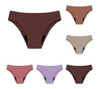 Culotte Menstruelle Maillot De Bain Taille Haute,Culotte Menstruelle Grande Taille Slip Femme sans Couture PéRiodique Anti-Fuite sous-VêTements avec 4 Couches De Protection éTanche