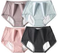 Culotte Menstruelle Respirante,Culotte Fuite Urinaire Lavable Taille Haute,Culotte De Regle,Protection Incontinence Femme,Culotte Post Accouchement,Culottes De Soins Aux Personnes L
