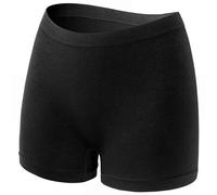 Culotte Menstruelle Shorty pour Femme, sous-vêtement sans Couture, Couverture complète, Doux et Extensible, pour Femme Culotte Menstruelle Dim Culotte Périodique Bio (Black, S)
