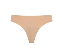 Culotte menstruelle string sans couture for femme et fille, flux léger, absorption optimale, anti-fuites, grande taille(Skin,L)