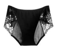 Culotte Menstruelle Taille Haute Coton Bio - Set sous Vetement 4 Couches Absorbantes Anti-Fuites pour Flux Normaux - Protection Hygiénique Lavable pour Regle Culotte Menstruelle Adolescente Cadeau