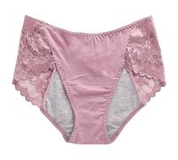 Culotte Menstruelle Taille Haute Coton Bio - Set sous Vetement 4 Couches Absorbantes Anti-Fuites pour Flux Normaux - Protection Hygiénique Lavable pour Regle Culotte Menstruelle Adolescente Cadeau