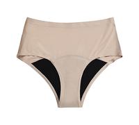 Culotte Menstruelle Taille Haute en Coton Bio pour Flux Très Abondant, Culotte Femme Coton Confortable Et Écologique, Idée Cadeau Femme, sous Vetement 4 Couches Anti-Fuite pour Regle