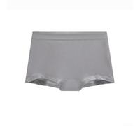 Culotte mi-haute hautement élastique pour femme, entrejambe en coton, construction sans couture et résistance aux fuites légères (L gris foncé)