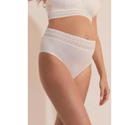 Culotte midi de maternité détails dentelle - Mummy Belly - L - Ecru - Femme - Etam