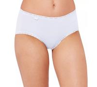 Culotte midi en coton femme Sloggi 24/7 Lace (x3) Blanc 44