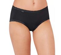 Culotte midi en coton femme Sloggi 24/7 Lace (x3) Noir 42