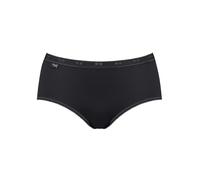 Sloggi Femme Culotte Basic+ Midi – Lot de 3 – Coton – Noir – Taille 44 EU