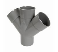 NICOLL COV50166 Culotte à 45 Ø 100 mm-mâle/Femelle-Double parallèle-RT14