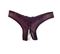 Culotte Ouverte Sexy à l'entrejambe Femme Culotte Dentelle Transparente - String Sport SéDuction Nuit Romantique Cadeau Couple Stretch Invisible Confortable Extensible