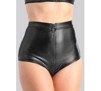 Culotte ouverte zip Fierce wetlook noir