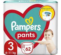 Culotte Pampers 6-11kg, taille 3-MIDI, 62 pièces