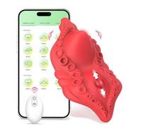 Culotte portable vibrante avec application à distance Jouets de massage pour femme APP Téléphone longue distance Jouets de massage contrôlés par Bluetooth pour femmes Jouets pour adultes I1