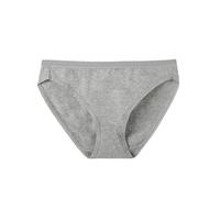 Culotte pour Femme Chic, Slip de Sport Confortables, Fente Haute, Taille Moyenne, Couleur Unie, Grande Taille, Couvrant Les Hanches, Jambes épaisses (Grey, M)